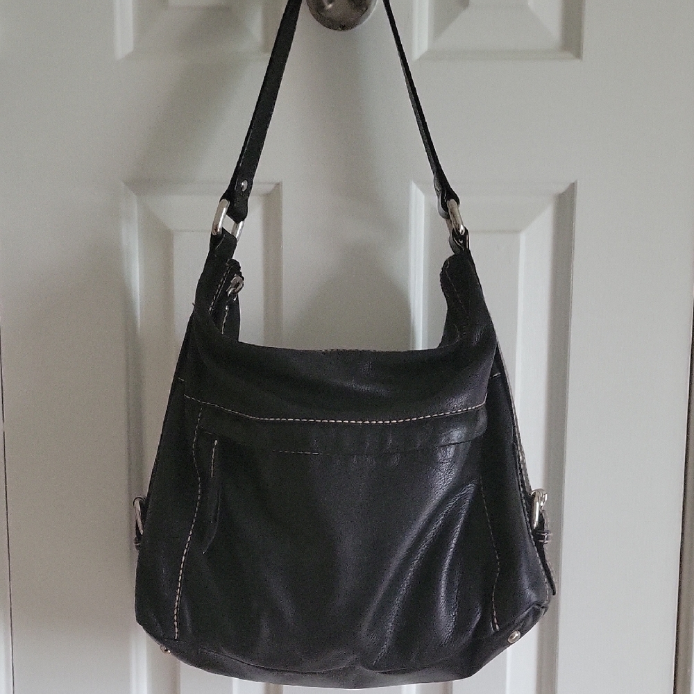 Fossil Black Leather Shoulder Bag